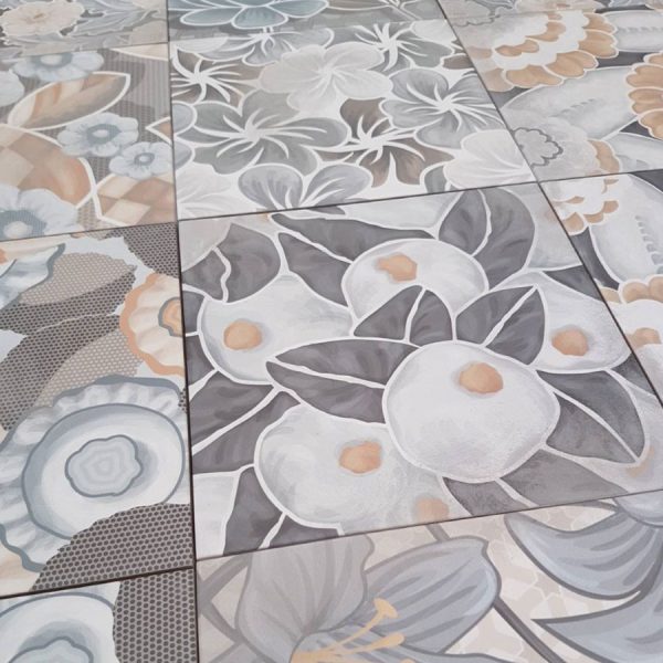 Retrotegel Flores Mix | Retrotegelwinkel.nl