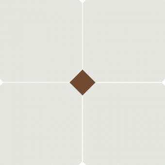 Vodevil Pastegel Marron voor Octogon | Retrotegelwinkel.nl